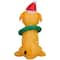 3.5ft. Airblown® Inflatable Christmas Yellow Lab with Wreath